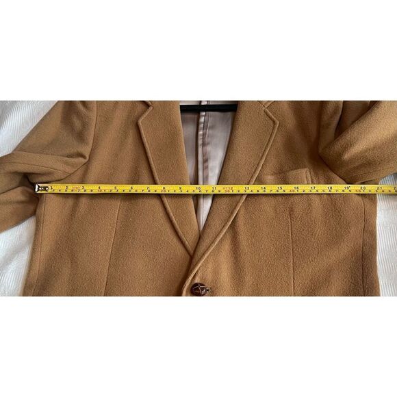 Hill & Archer Blazer Suitjacket Men’s 40R Camel Tan Pure Wool Vtg - Picture 7 of 12